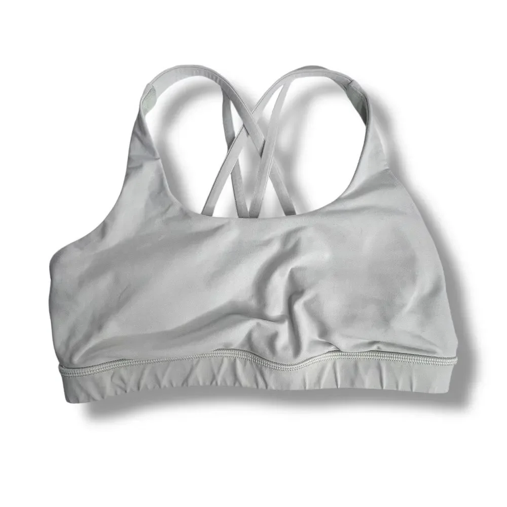 Lululemon Yoga Running Springtime Green Sports Energy Bra Size 8